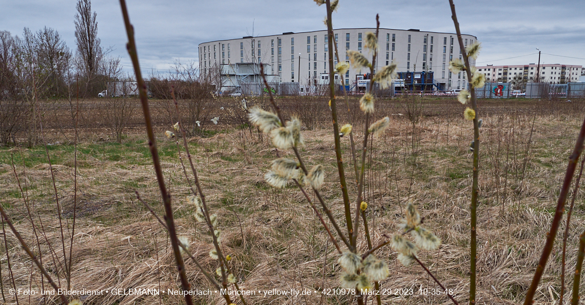 29.03.2023 - Baustelle REVO und Umgebung in Neuperlach